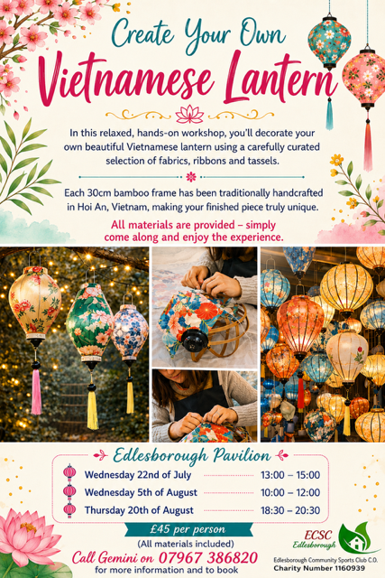 Vietnamese Lantern workshop